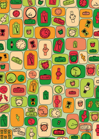 Clocks Wrapping Paper