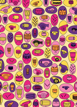 Drums and Canons Wrapping Paper