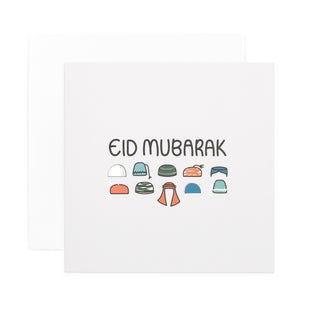 Eid Greeting Card - Hats
